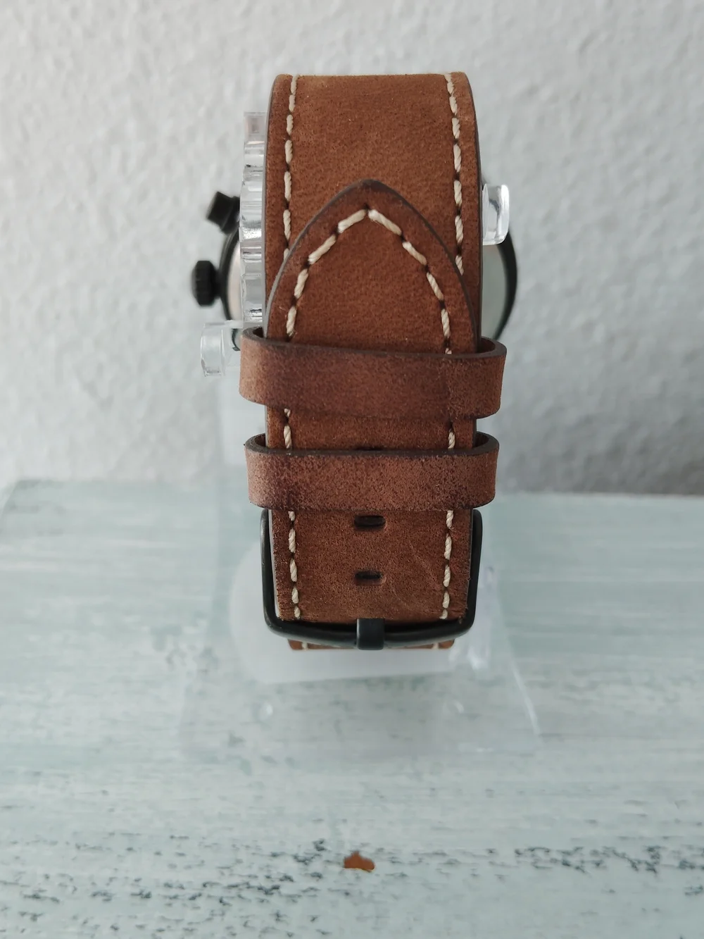 Timex Expedition Men's Brown Leather Strap Chronograph Military Field T49905 - Picture 6 of 8